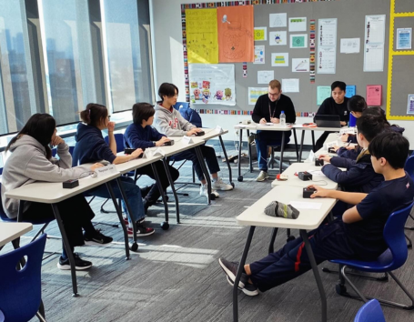 Students in a classroom